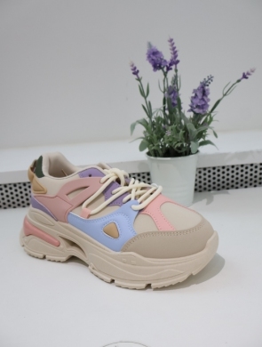 Buty sportowe damskie na płaskim (36-41) 8931 MULTI