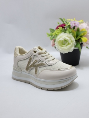Buty sportowe damskie na płaskim (36-41) J-182 BEIGE