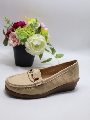 Półbuty damskie na koturnie (36-41) QQ-16 APRICOT