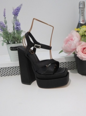 Sandały damskie na obcasie (36-41) L293 BLACK