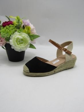Sandały damskie na koturnie (36-41) 888-28 BLACK
