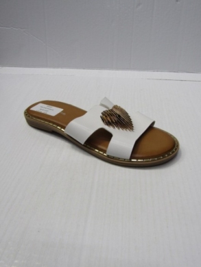 Klapki damskie na płaskim (36-41) MS5192 WHITE
