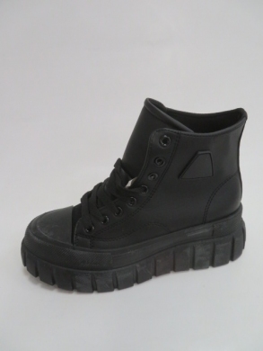 Trampki damskie na płaskim (36-41) BO-829 BLACK