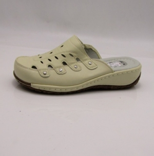 Klapki damskie na płaskim (36-41) 0042 BEIGE