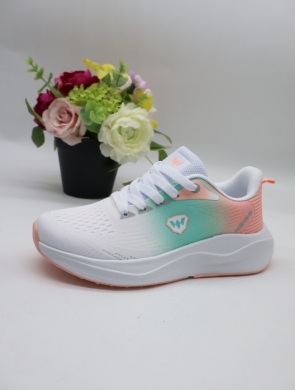 Buty sportowe damskie na płaskim (36-41) 6277 WHITE