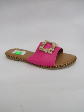Klapki damskie na płaskim (36-41) W101-2 FUSIA