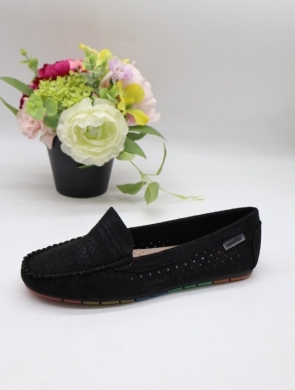 Mokasyny damskie na płaskim (36-41) GS52 BLACK