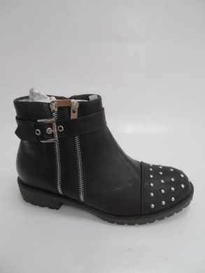 Botki damskie jesienne na płaskim (36-41) WD-57 BLACK