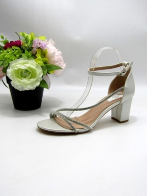 Sandały damskie na obcasie (36-41) 1714 SILVER