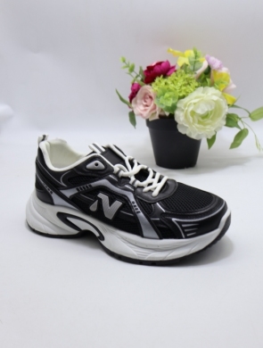 Buty sportowe damskie na płaskim (36-41) BK10-385 BLACK