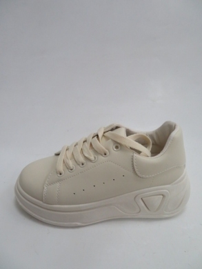 Buty sportowe damskie na koturnie (36-41) LA158 BEIGE