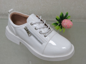 Półbuty damskie na płaskim (36-41) C21-8314-2 WHITE