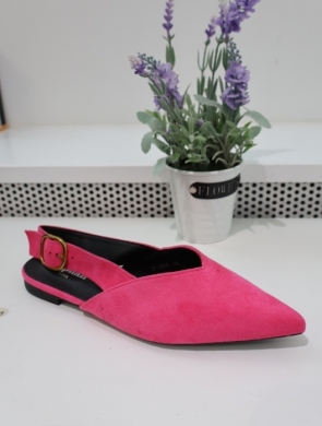 Sandały damskie na płaskim (36-41) P1502 FUSHIA