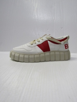 Buty sportowe damskie na płaskim (36-41) OH-17 WHITE/RED