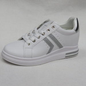Buty sportowe damskie na płaskim (36-41) B026-69 WHITE