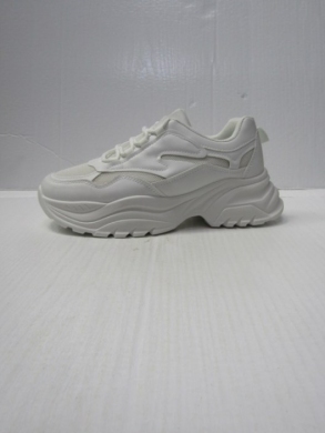Buty sportowe damskie na płaskim (36-41) WW081 WHITE