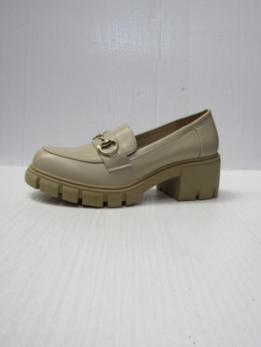 Mokasyny damskie na koturnie (36-41) 68218 BEIGE-PU