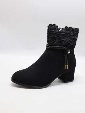 Botki damskie ocieplane na obcasie (36-41) X3746-1