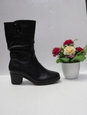 Botki damskie ocieplane na obcasie (36-41) 88138-82 BLACK