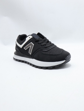 Buty sportowe damskie na płaskim (36-41) 1775 BLACK