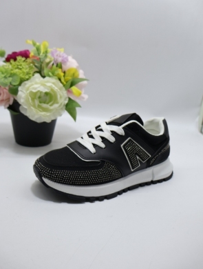 Buty sportowe damskie na płaskim (36-41) PC215 BLACK