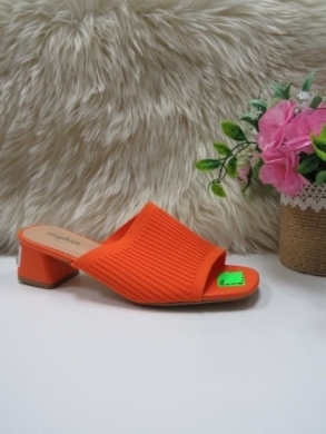 Klapki damskie na obcasie (36-41) UC-84 ORANGE