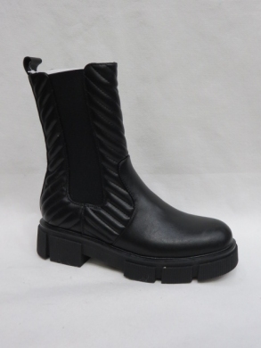 Botki damskie na płaskim (36-41) 20-235 BLACK