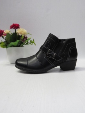 Botki damskie ocieplane na obcasie (36-41) DM010 BLACK