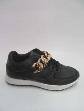 Buty sportowe damskie na płaskim (36-41) 6368 BLACK