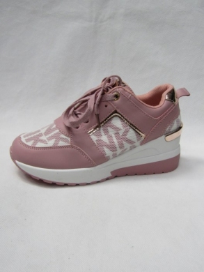 Buty sportowe damskie na koturnie (36-41) E015-4 PINK