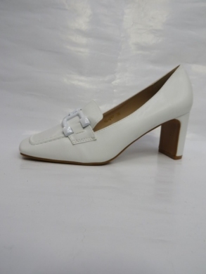 Czółenki damskie na obcasie (36-41) QL297 WHITE