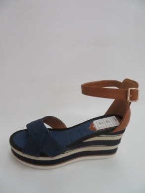 Sandały Damskie na koturnie (36-41) Q253-1 NAVY