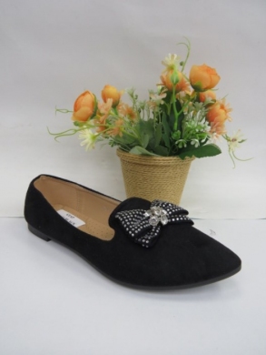 Mokasyny damskie na płaskim (36-41) GO-133 BLACK