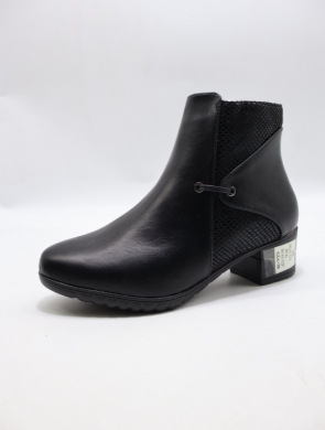 Botki damskie ocieplane na obcasie (36-41) HL61725 BLACK