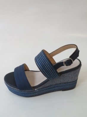 Sandały Damskie na koturnie (36-41) NF-04 NAVY