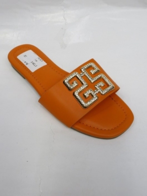 Klapki damskie na płaskim (36-41) 1728 ORANGE