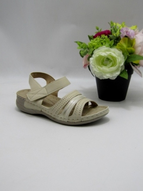 Sandały damskie na koturnie (36-41) 21005-4 BEIGE