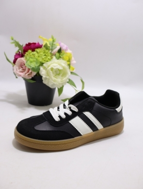 Buty sportowe damskie na płaskim (36-41) EV529 BLACK