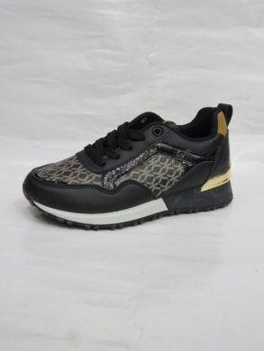 Buty sportowe damskie na płaskim (36-41) 8765 BLACK