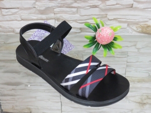 Sandały damskie na płaskim (36-41) 28539 BLACK