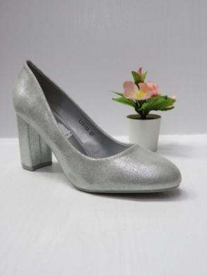 Czółenki damskie na obcasie (36-41) LS5184 SILVER