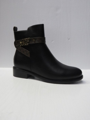 Botki damskie ocieplane na płaskim (36-41) BL59 PU/BLACK