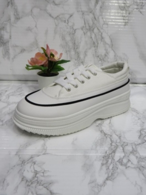 Buty sportowe damskie na płaskim (36-41) 7880 WHITE