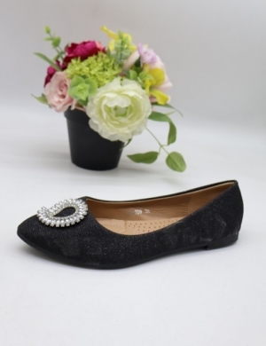 Baleriny damskie (36-41) GO-209 BLACK