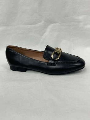 Mokasyny damskie na płaskim (36-41) W-236 BLACK