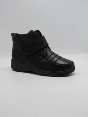 Botki damskie ocieplane na płaskim (37-42) 2322-1N BLACK