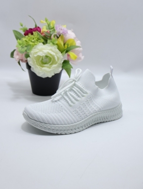 Buty sportowe damskie na płaskim (36-41) W065 WHITE