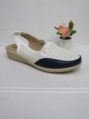 Sandały damskie na koturnie (39-43) DJ33-2 WHITE/BLUE