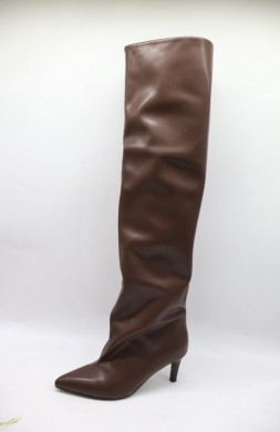 Kozaki damskie na szpilce (36-41) K685 BROWN