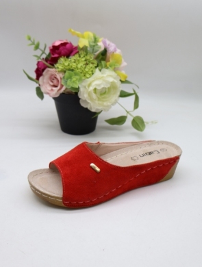 Klapki damskie na koturnie (36-41) C9912-6 RED